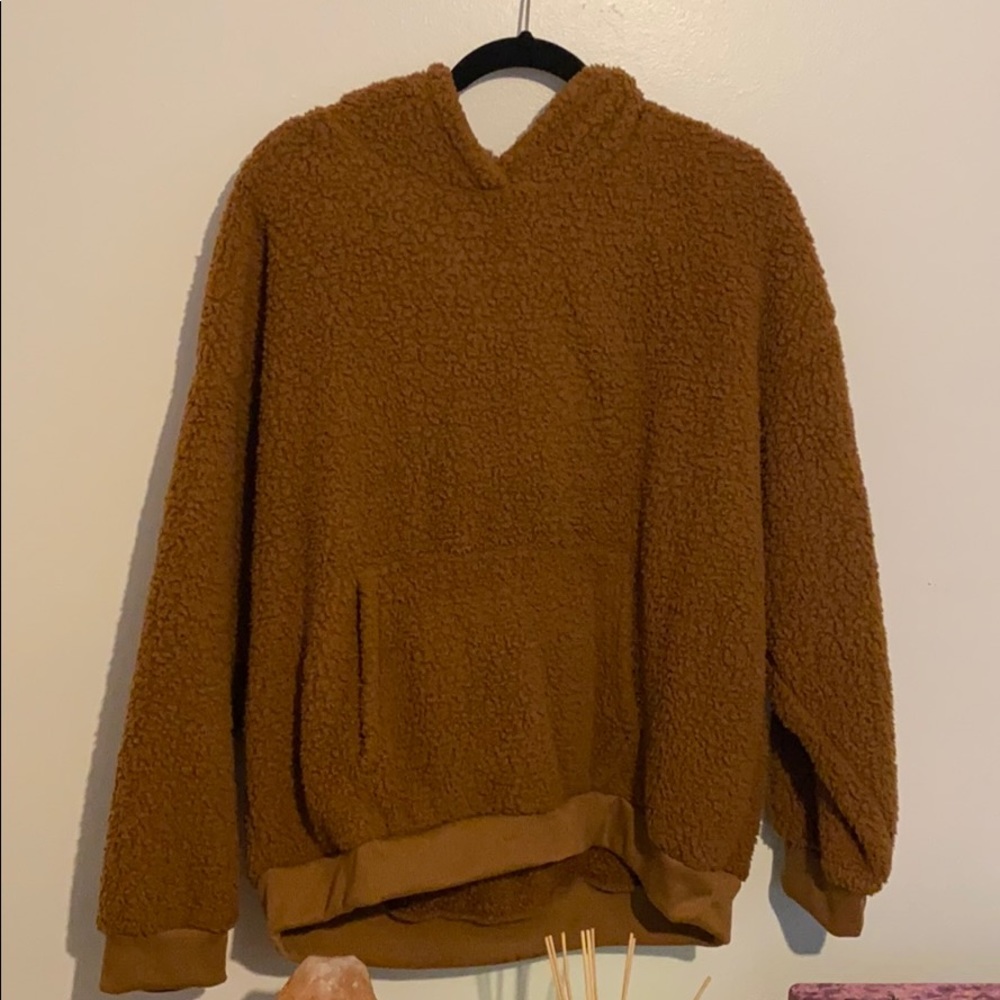 TEDDY BEAR SHERPA HOODIE!